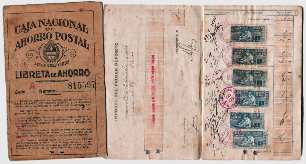 Libreta de La Caja de Ahorro y Seguro